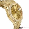 Rolex Day Date 118348 Champagne diamond Dial Yellow Gold 36mm Unisex Replica Watch