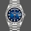 Rolex Day-Date 128239 Blue Ombre Diamond Dial 36MM Unisex Replica Watch
