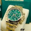 Rolex Daytona 116508 Yellow Gold Green Index Dial 40MM Mens Replica Watch
