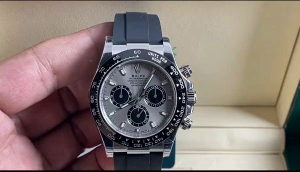 Rolex Daytona 116519 Black Dial Black Rubber strap 40mm Mens Replica Watch