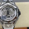 418.NX.2001.RX.1604.MXM20 Hublot Big Bang Partnerships Sang Bleu II Titanium Diamond