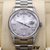 Rolex Day-Date 118296 Platinum Silver Dial Diamond 36mm Unisex Replica Watch
