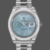 Rolex Day-Date 228206 Ice Blue Dial Platinum 40MM Mens Replica Watch