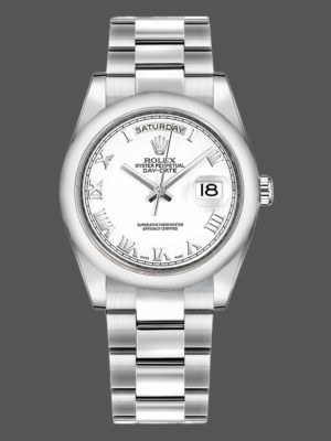 Rolex Day-Date 118209 White Dial 36mm Unisex Replica Watch