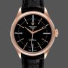 Rolex Cellini Time 50505 Black Leather Strap Black Dial 39mm Mens Replica Watch