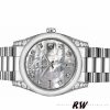 Rolex Day-Date 118296 Platinum MOP White Dial Diamond 36mm Unisex Replica Watch