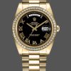 Rolex Day-Date 218348 Black Roman Dial 41MM Mens Replica Watch