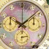 Rolex Cosmograph Daytona 116528 Black MOP Diamond Dial 40MM Mens Replica Watch