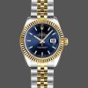 Rolex Datejust 179173 Blue Index Dial Fluted Bezel 26MM Lady Replica Watch