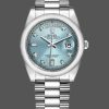Rolex Day-Date 118206 Ice Blue Dial Diamond Platinum 36mm Unisex Replica Watch