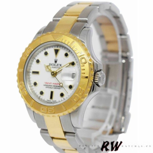 Rolex Yacht Master 169623 Steel Yellow Gold White Dial 29MM Lady Replica Watch