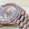 Rolex Day-Date 228345RBR Sundust Diamond Dial Diamond Bezel 40mm Mens Replica Watch