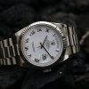 Rolex Day-Date 118239 Roman Numeral White Dial 36mm Unisex Replica Watch