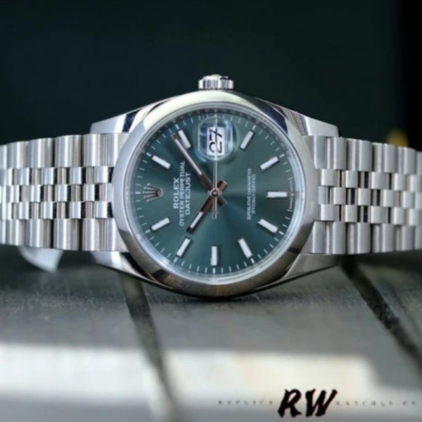 Rolex Datejust 126200 Green Index Dial Jubilee Bracelet 36MM Unisex Replica Watch