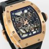 Richard Mille RM 035 Black Toro Nadal Rose Gold Replica Watch
