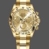 Rolex Daytona 116508 Yellow Gold Champagne Index Dial 40MM Mens Replica Watch