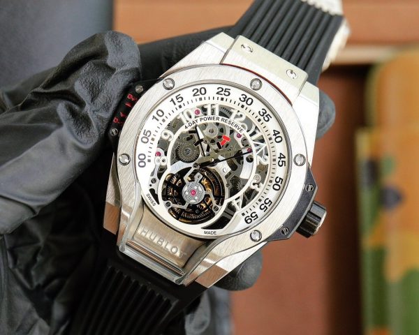 Hublot MP-13 Tourbillon Bi-Axis Retrograde 913.NX.1170.RX 44 mm(silver black)