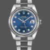Rolex Datejust 126334 Fluted Bezel Blue Diamond Dial 41MM Mens Replica Watch