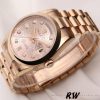 Rolex Day-Date 118205 Rose Gold Jubilee Pink Dial 36mm Unisex Replica Watch