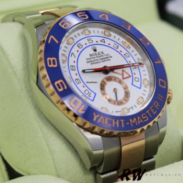Rolex Yacht Master II 116681 White dial 44mm Mens replica Watch