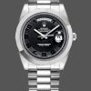 Rolex Day-Date 218206 Concentric Black Dial Platinum 41MM Mens Replica Watch