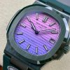 Patek Philippe Nautilus Green Rubber Purple Dial 5711 40MM Watch