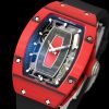 Richard Mille RM07-01 Racing Red Carbon Black Rubber Strap 46mm Ladies Watch