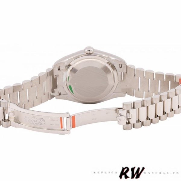Rolex Day-Date 128239 White Gold Silver Index Dial 36MM Unisex Replica Watch