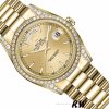Rolex Day-Date 118388 Diamond Bezel Champagne Index Dial 36MM Unisex Replica Watch
