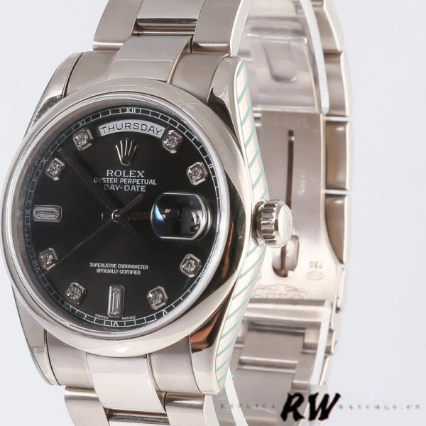 Rolex Day-Date 118209 Black dial 36mm Unisex Replica Watch