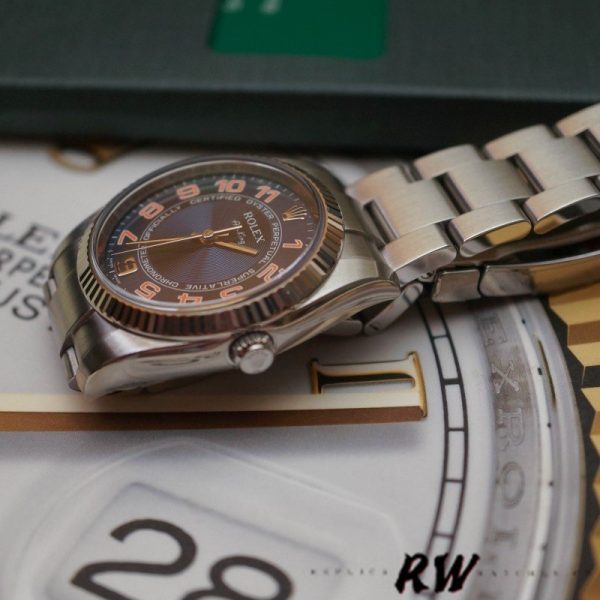 Rolex Oyster Perpetual Air-King 114234 Blue Dial Stainless Steel Oyster 34mm Unisex replica watch
