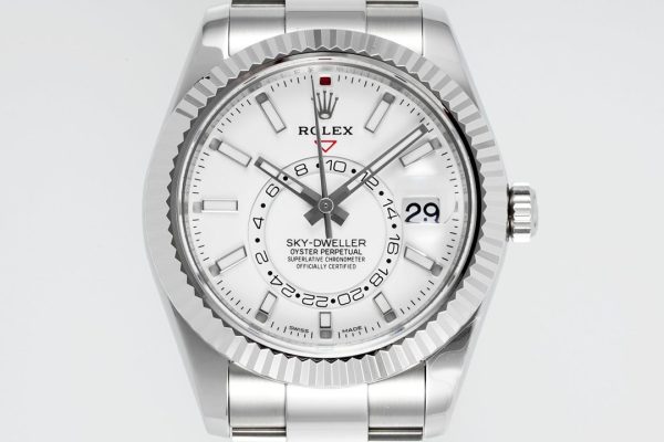Rolex Sky-Dweller 326934 Stainless Steel White Dial 42MM Replica Watch