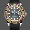 Rolex Yacht Master 116695 Black Rubber Strap Grey Dial 40MM Mens Replica Watch