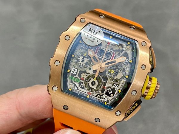 Richard Mille RM11-03 Orange Rubber Automatic Flyback Chronograph