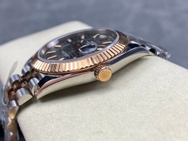 Rolex Datejust Grey Fluted Motif Dial m126331 0020 Mens Watch