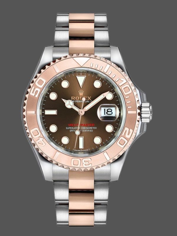 Rolex Yacht Master 268621 Everose Bezel Chocolate Dial 37mm Unisex Replica Watch