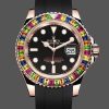 Rolex Yacht Master 116695 Black Rubber Strap Black Dial 40MM Mens Replica Watch