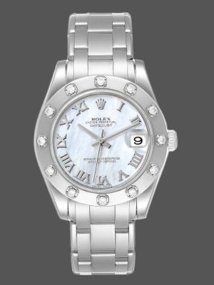 Rolex Pearlmaster Midsize 81319 MOP Dial 34MM Lady Replica Watch