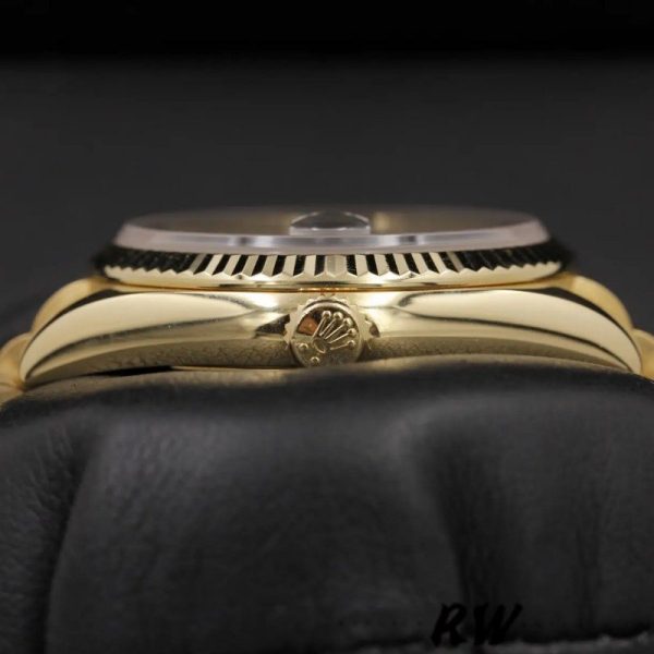 Rolex Day Date 118238 Black Dial Stainless Steel 36mm Mens Replica Watch