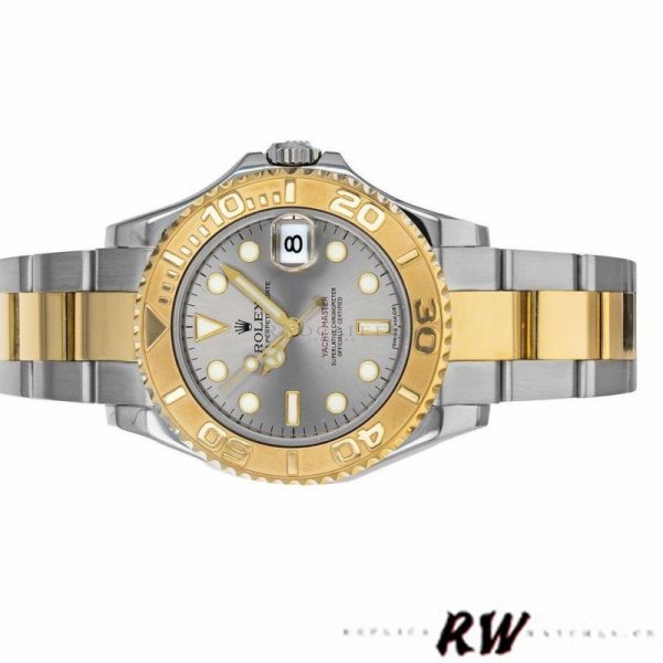 Rolex Yacht Master 168623 Steel Yellow Gold Platinum Dial 35MM Unisex Replica Watch