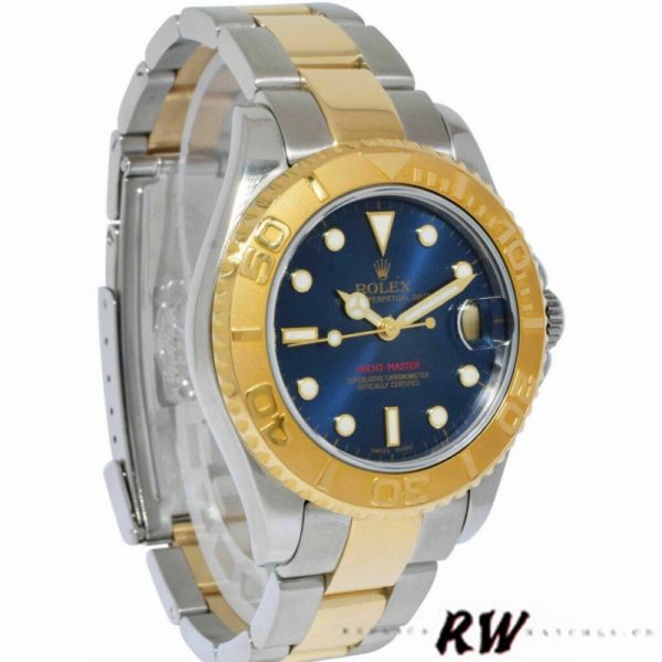 Rolex Yacht Master 168623 Steel and Gold Blue Dial 35MM Unisex Replica Watch