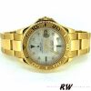 Rolex Yacht Master 168628 White MOP Dial Yellow Gold 35MM Unisex Replica Watch