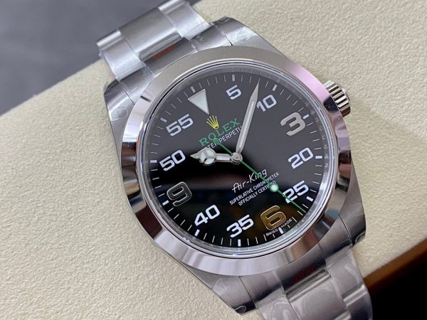 Rolex Air-King Stainless Steel Black Arabic Dial 116900 40mm Mens Replica Watch