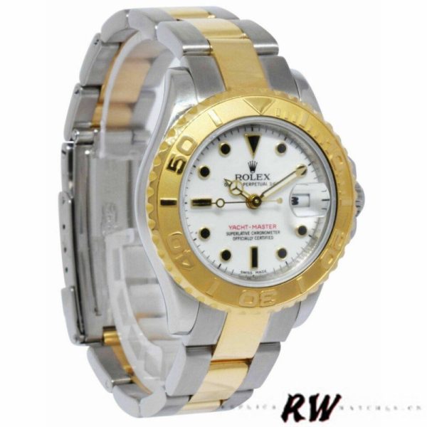 Rolex Yacht Master 169623 Steel Yellow Gold White Dial 29MM Lady Replica Watch
