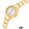 Rolex Yacht Master 169628 Yellow Gold White Dial 29MM Lady Replica Watch