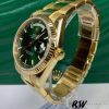 Rolex Day-Date 118238 Yellow Gold Green Dial 36mm Unisex Replica Watch