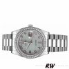 Rolex Day Date 118346 Oxford Motif Diamond Dial 36mm Unisex Replica Watch