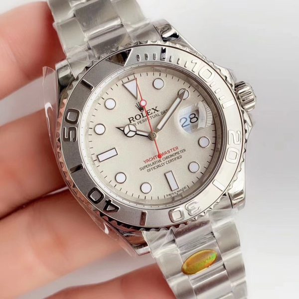 Rolex Yacht Master 16622 Silver Dial 40mm Mens Replica Ratch