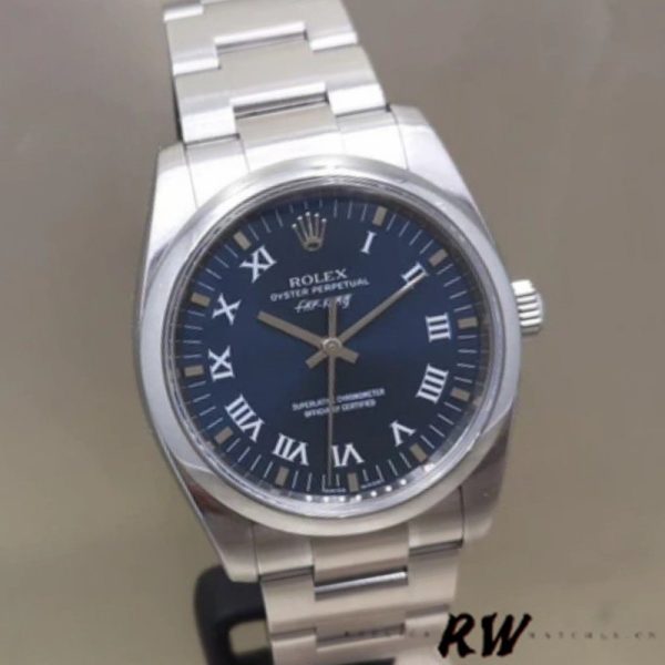 Rolex Oyster Perpetual Air-King 114200 Blue Dial 34mm Unisex Replica Watch