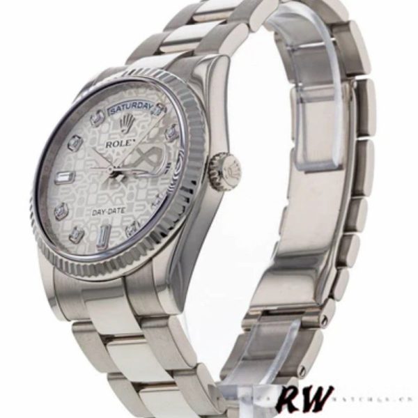 Rolex Day-Date 118239 Jubilee Silver Dial 36mm Unisex Replica Watch